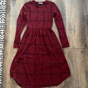Plaid Women’s Sweater Dress - Small